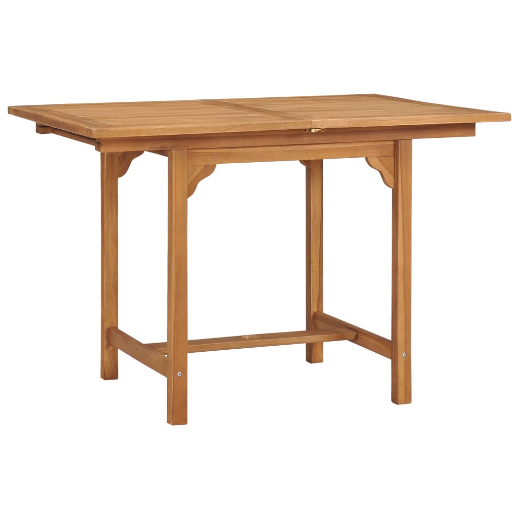 Jatkettava puutarhapöytä Vidovici (110-160)x80x75cm (tiikki)