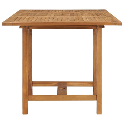 Jatkettava puutarhapöytä (110-160)x80x75 cm täysi tiikki