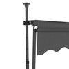 Sisäänkelattava markiisi LED-valoilla 200 cm antrasiitti