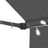 Sisäänkelattava markiisi LED-valoilla 200 cm antrasiitti