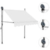 Sisäänkelattava markiisi LED-valoilla 100 cm kerma