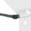 Sisäänkelattava markiisi LED-valoilla 100 cm kerma
