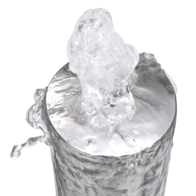 Puutarhan suihkulähde hopea 48x34x123 cm ruostumaton teräs