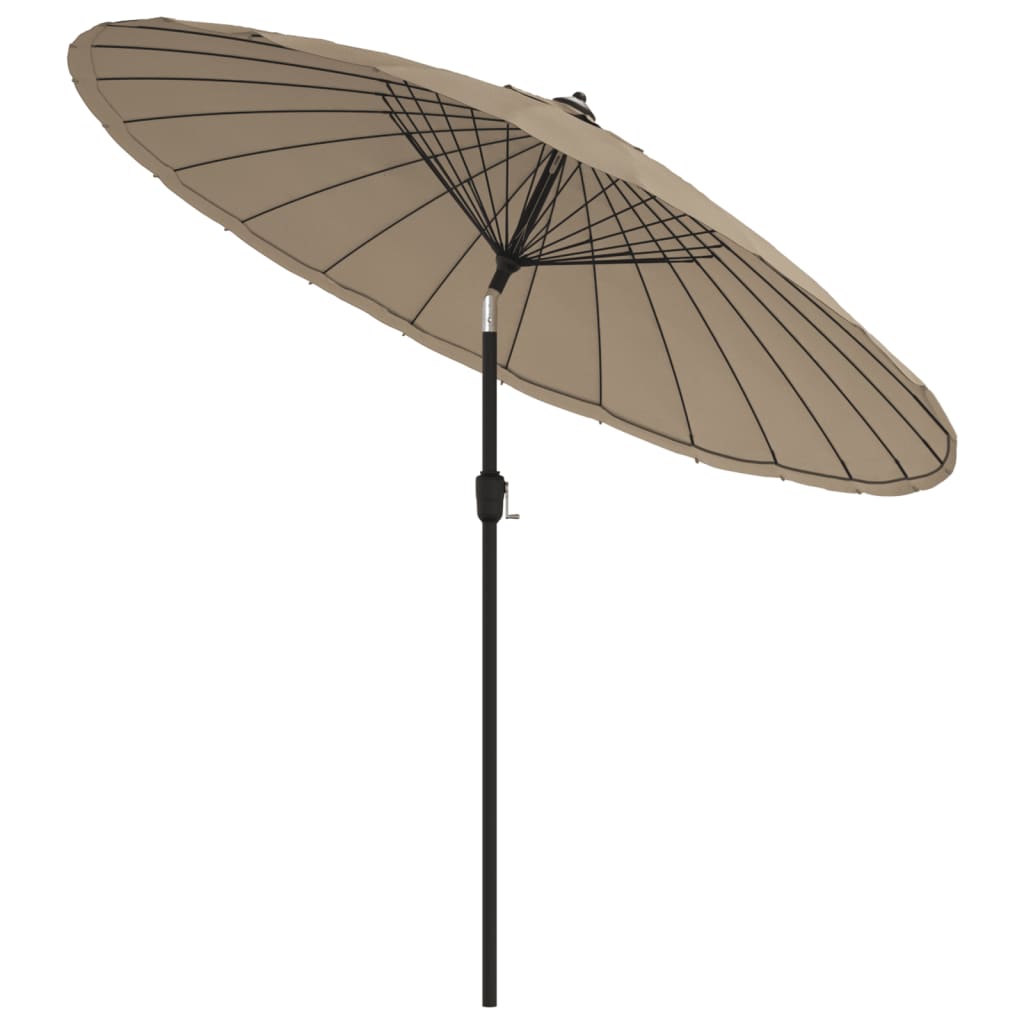 Aurinkovarjo alumiinitanko 270 cm harmaanruskea