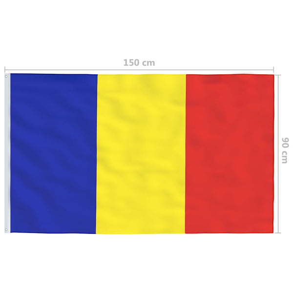 Romanian lippu 90x150 cm
