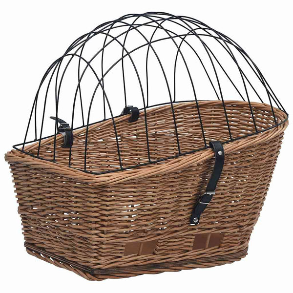 Pyörän takakori kannella 55x31x36 cm luonnollinen paju