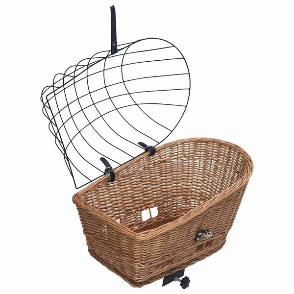 Pyörän takakori kannella 55x31x36 cm luonnollinen paju