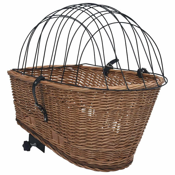 Pyörän takakori kannella 55x31x36 cm luonnollinen paju