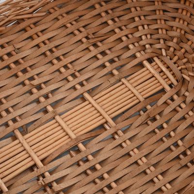 Polttopuukori kantokahvoilla 78x54x34 cm luonnollinen paju