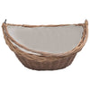 286987 vidaXL Firewood Basket with Handle 57x46,5x52 cm Brown Willow