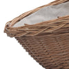 286987 vidaXL Firewood Basket with Handle 57x46,5x52 cm Brown Willow