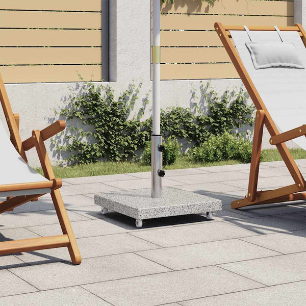 Aurinkovarjon alusta graniitti 30 kg neliömäinen harmaa
