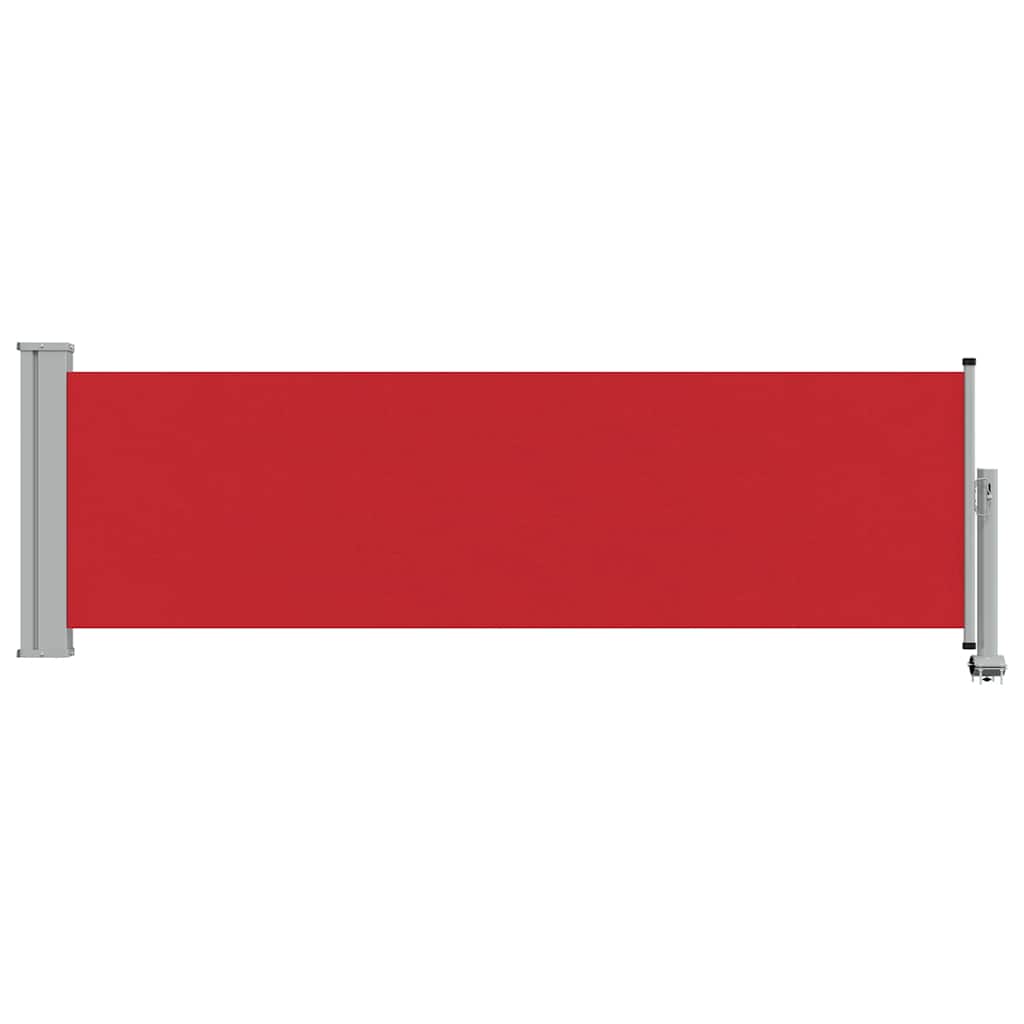 Sisäänvedettävä terassin sivumarkiisi 80x300 cm punainen
