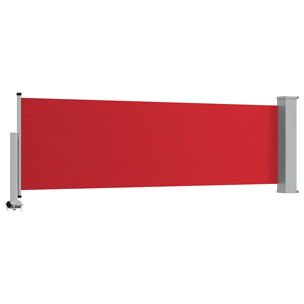 Sisäänvedettävä terassin sivumarkiisi 80x300 cm punainen
