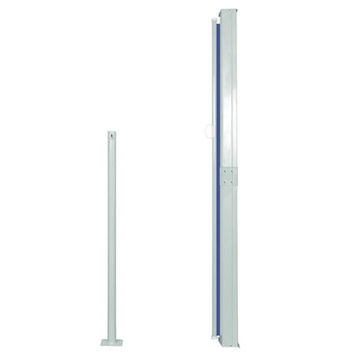 Sininen sisäänvedettävä terassin sivumarkiisi Olaru 170x300cm