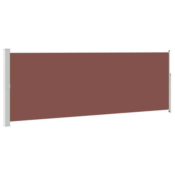 Sisäänvedettävä terassin sivumarkiisi 170x500 cm ruskea