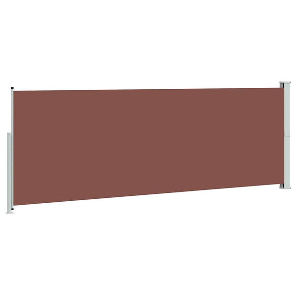 Sisäänvedettävä terassin sivumarkiisi 170x500 cm ruskea