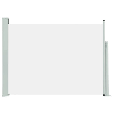 Sisäänvedettävä terassin sivumarkiisi 100x500 cm kerma