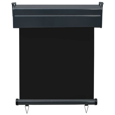 Parvekkeen sivumarkiisi 65x250 cm musta