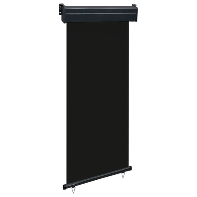 Parvekkeen sivumarkiisi 85x250 cm musta
