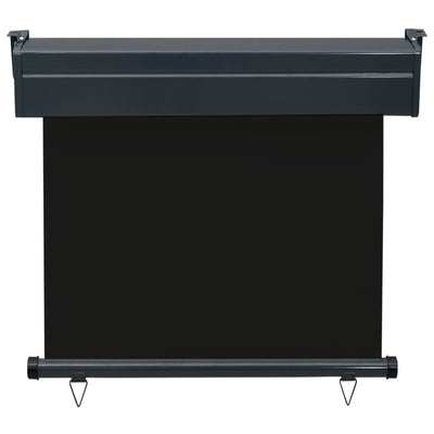 Parvekkeen sivumarkiisi 85x250 cm musta