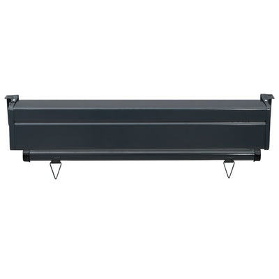 Parvekkeen sivumarkiisi 85x250 cm musta
