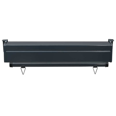 Musta parvekkeen sivumarkiisi Hien 85x250cm