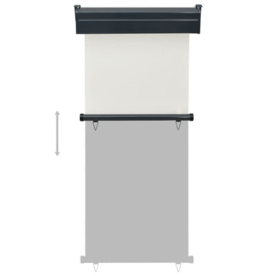 Parvekkeen sivumarkiisi 85x250 cm kerma