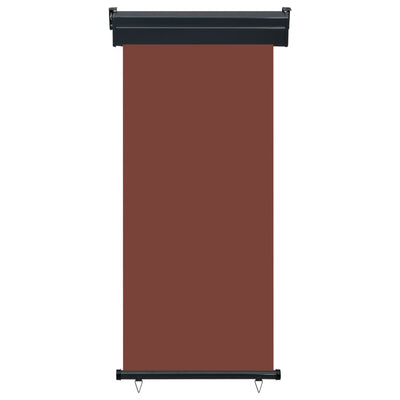 Parvekkeen sivumarkiisi 85x250 cm ruskea