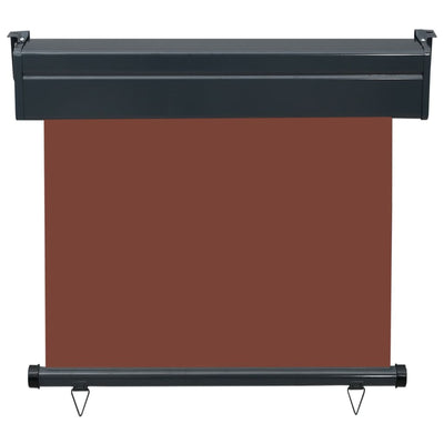 Parvekkeen sivumarkiisi 85x250 cm ruskea