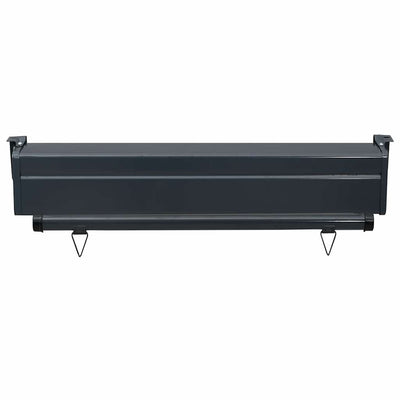 Ruskea parvekkeen sivumarkiisi Hien 85x250cm