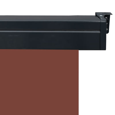 Parvekkeen sivumarkiisi 85x250 cm ruskea