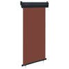 Parvekkeen sivumarkiisi 105x250 cm ruskea