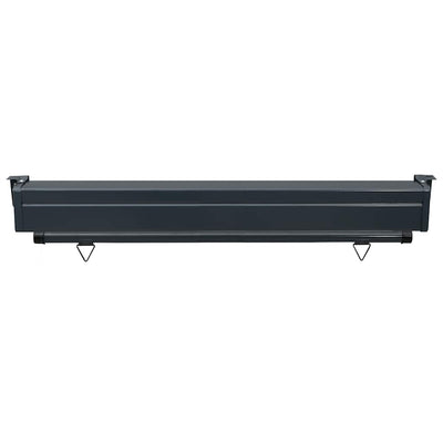 Parvekkeen sivumarkiisi 125x250 cm musta