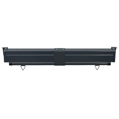 Parvekkeen sivumarkiisi 125x250 cm musta