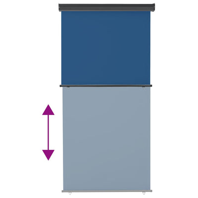 Sininen parvekkeen sivumarkiisi Hien 125x250cm