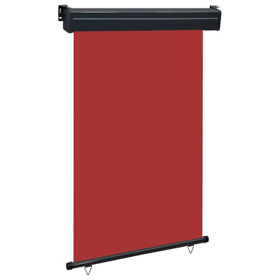 Parvekkeen sivumarkiisi 125x250 cm punainen