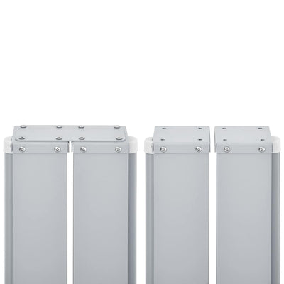 Antrasiitti sisäänvedettävä sivumarkiisi Xenofonte 100x600cm