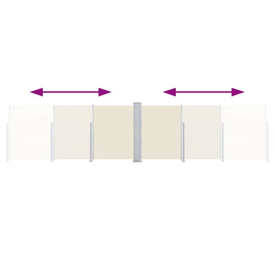 Kerma sisäänvedettävä sivumarkiisi Solimna 120x600cm