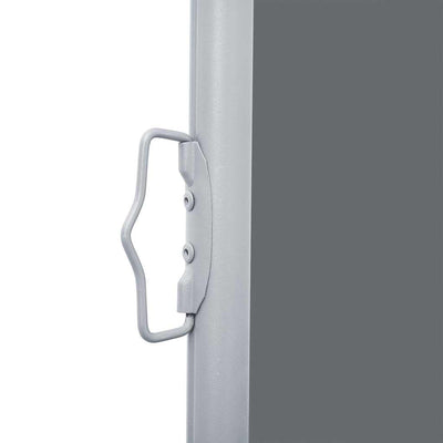 Antrasiitti sisäänvedettävä sivumarkiisi Solimna 140x600cm