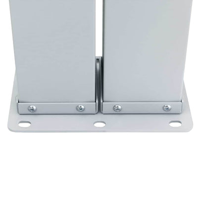 Sininen sisäänvedettävä sivumarkiisi Solimna 140x600cm