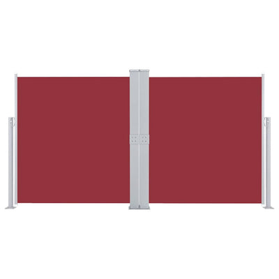 Punainen sisäänvedettävä sivumarkiisi Solimna 160x600cm