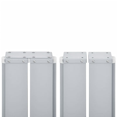 Musta sisäänvedettävä sivumarkiisi Logojan 100x1000cm