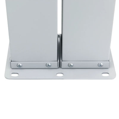 Ruskea sisäänvedettävä sivumarkiisi Logojan 100x1000cm