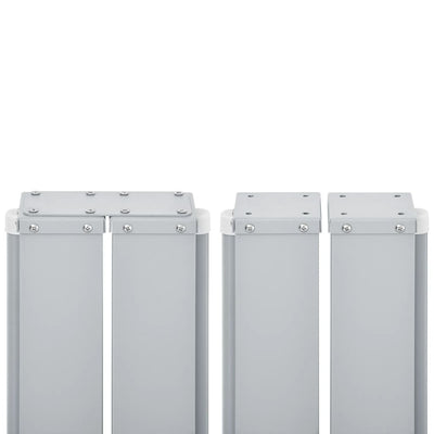 Ruskea sisäänvedettävä sivumarkiisi Logojan 100x1000cm