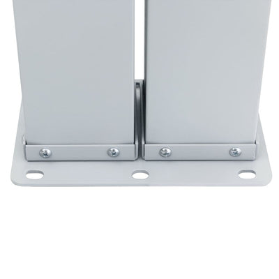 Sininen sisäänvedettävä sivumarkiisi Logojan 100x1000cm