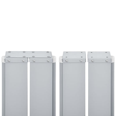 Sininen sisäänvedettävä sivumarkiisi Logojan 100x1000cm