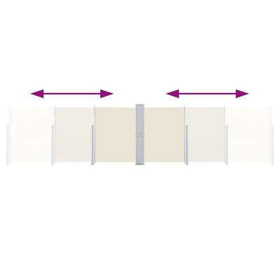 Kerma sisäänvedettävä sivumarkiisi Solimna 140x1000cm