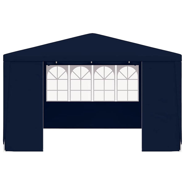 Sininen ammattilaisten juhlateltta sivuseinillä Eftade 4x4 m (90 g/m²)