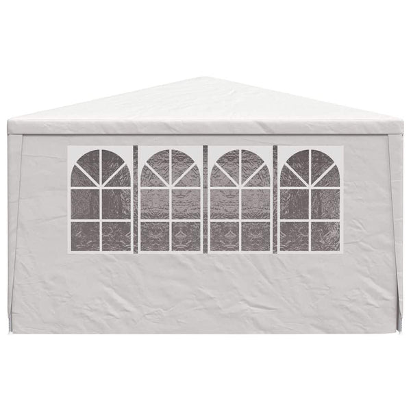 Valkoinen ammattilaisten juhlateltta sivuseinillä Eftade 4x9m (90g/m²)